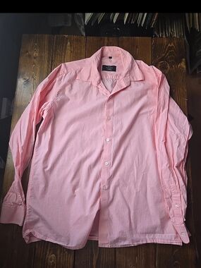 Studiosuits dusty Pink Men's Dress Shirt with Spread Collar large